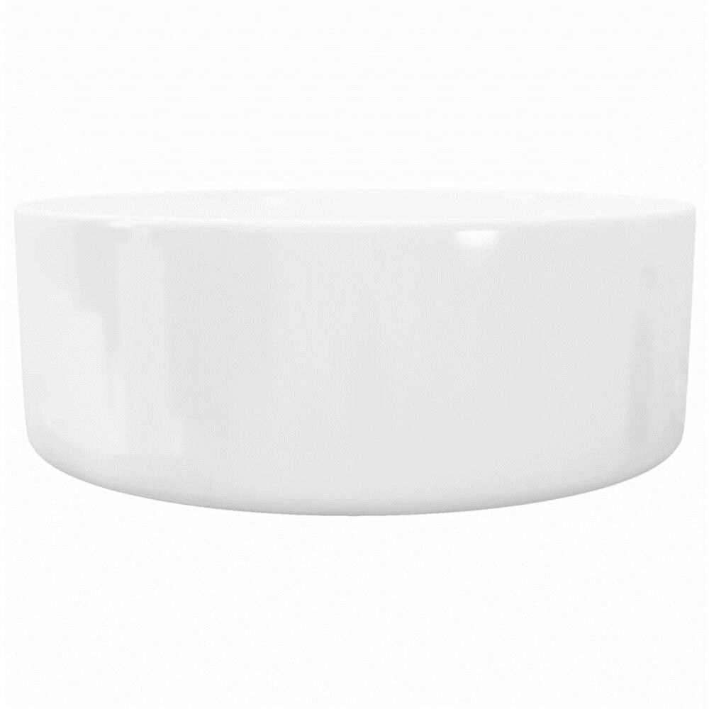 Lavandino Tondo In Ceramica Bianca 40 X 15 Cm - Foto 2