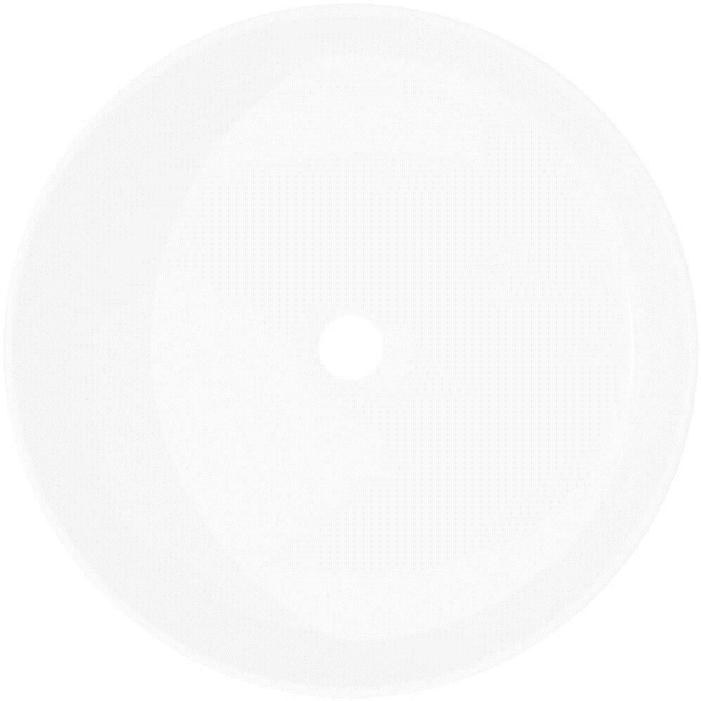 Lavandino Tondo In Ceramica Bianca 40 X 15 Cm - Foto 6