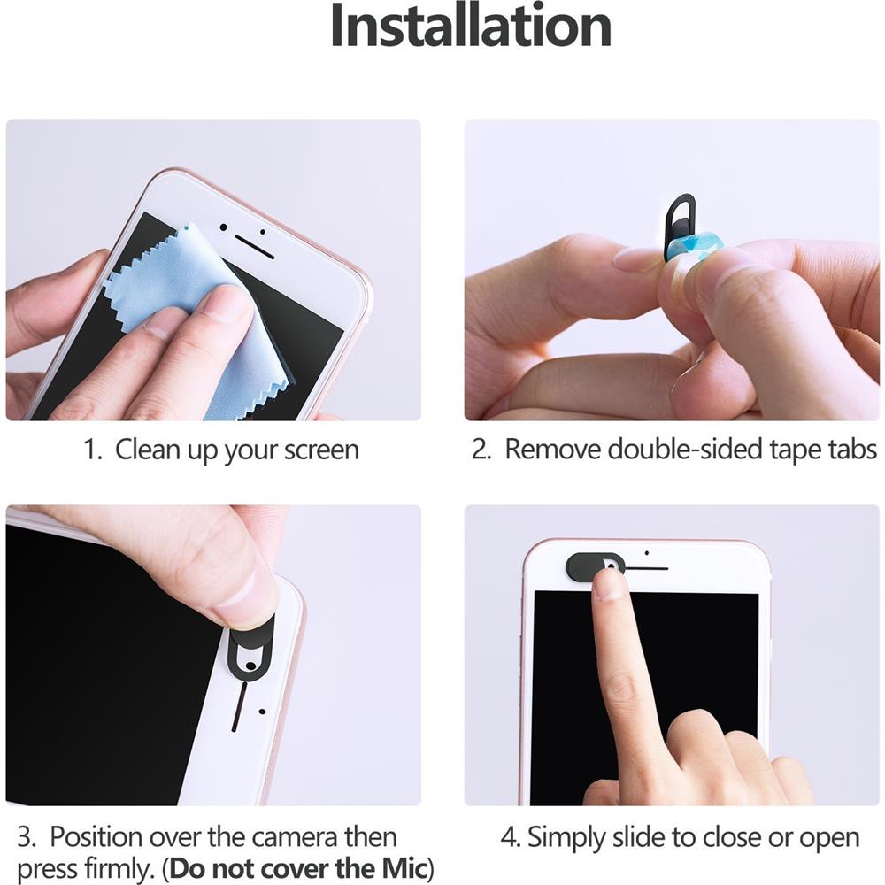 I-WEBCAM-COV - Coperchio otturatore per WebCam Laptop / Smartphone 3pz - Foto 6