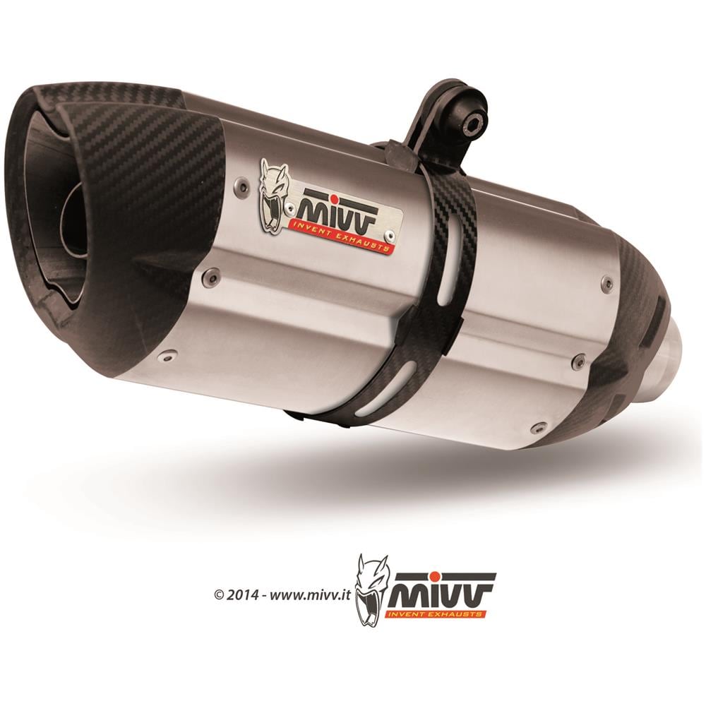 Silenziatore T. 011. l7 Suono Inox Coppe Carbonio Triumph Tiger 800 2011 > - Foto 1