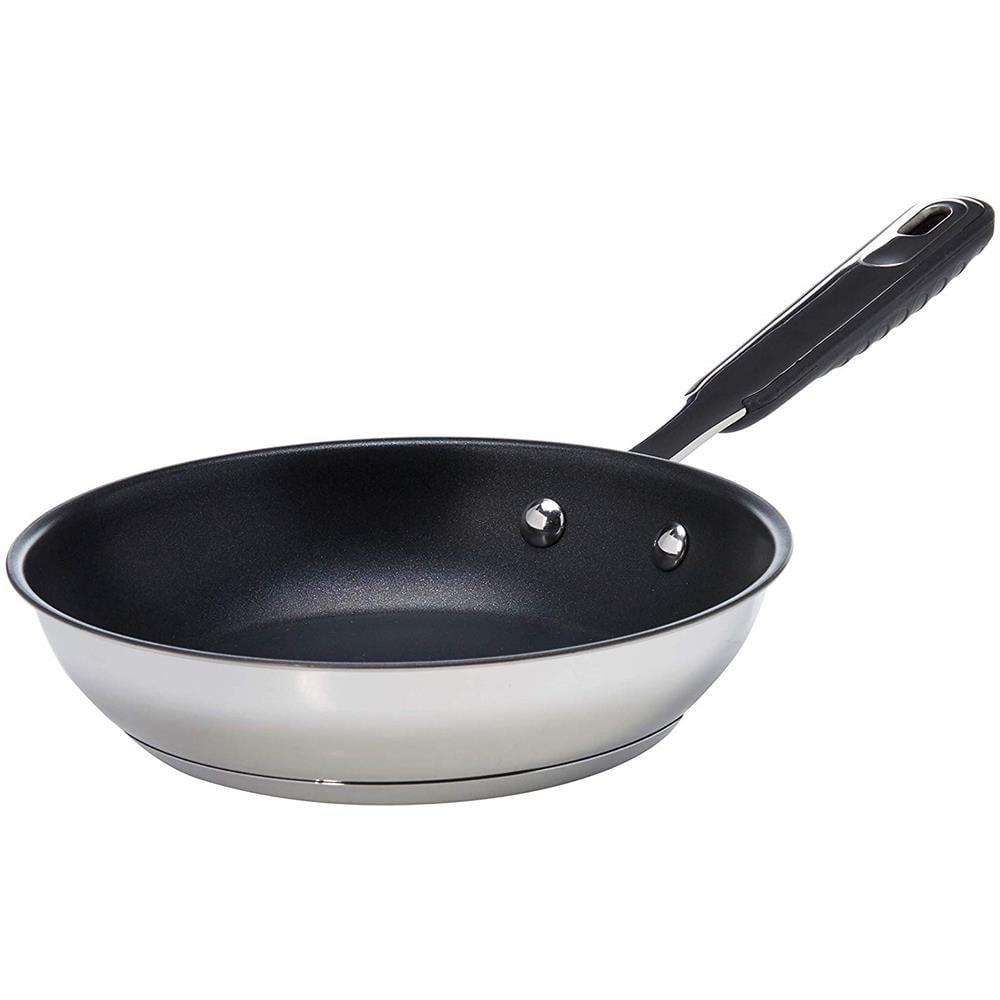 Padella Antiaderente In Acciaio Inox Per Piano Cottura A Induzione, Con Manico Soft Touch, 20 Cm - Foto 1