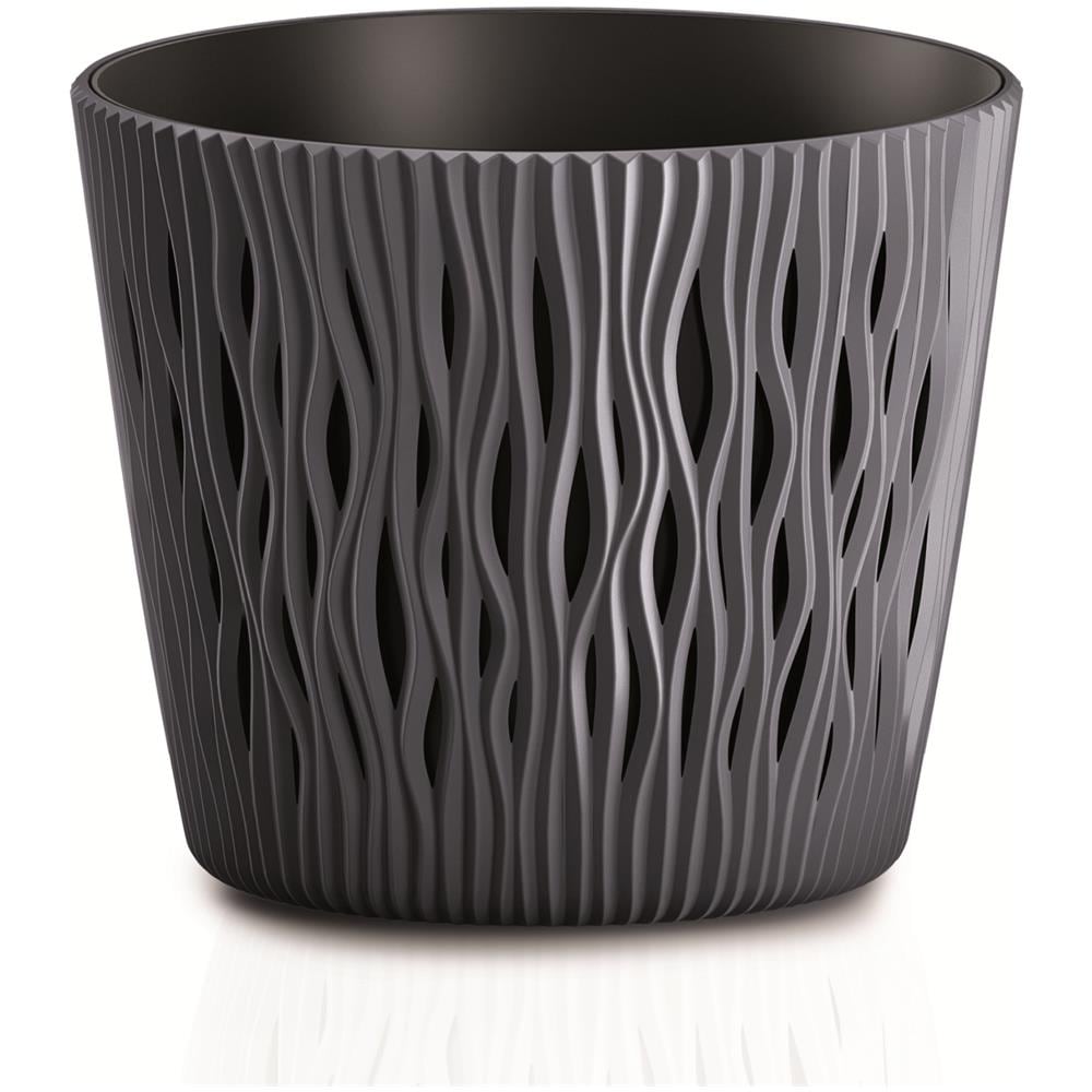 Vaso Da Fiori Sandy Round Dsr190 - Antracite - Foto 1
