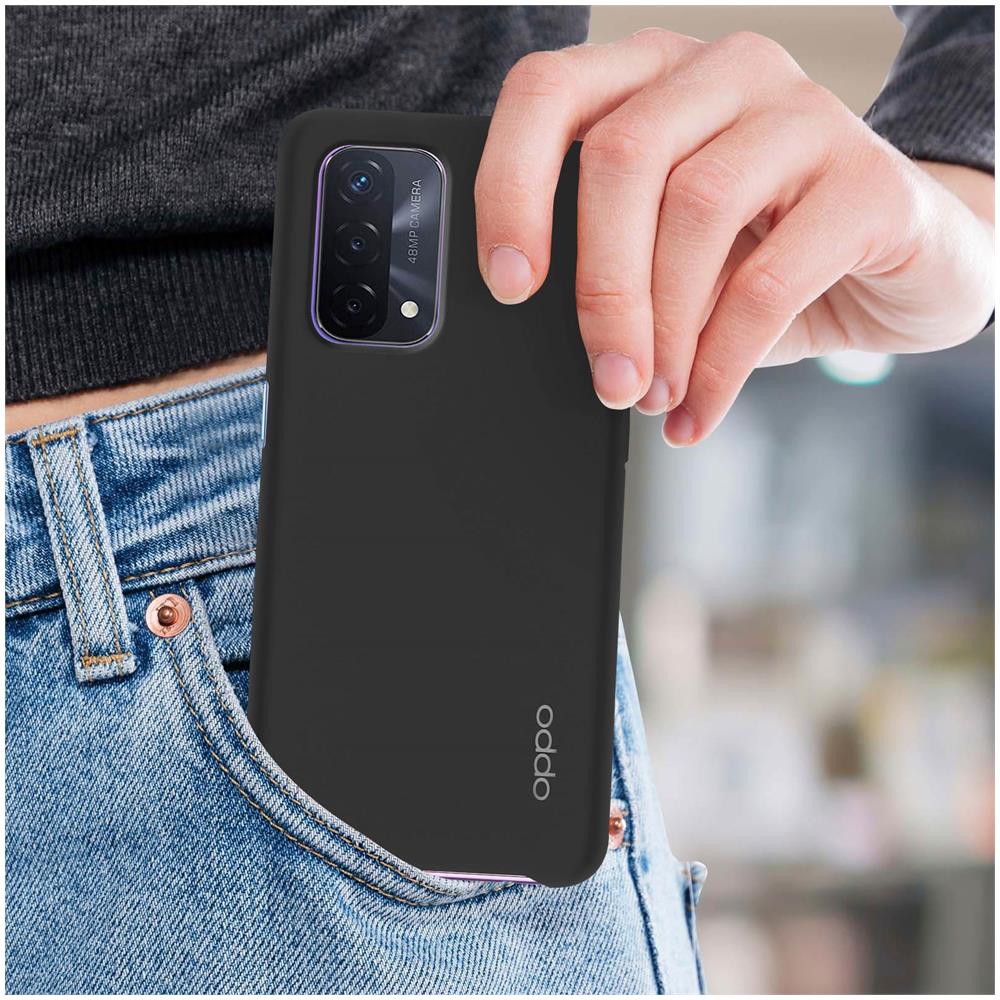 Cover A%$ 5g / A74 5g Rigida Silicone Soft Touch Antiurto Originale Nera - Foto 2