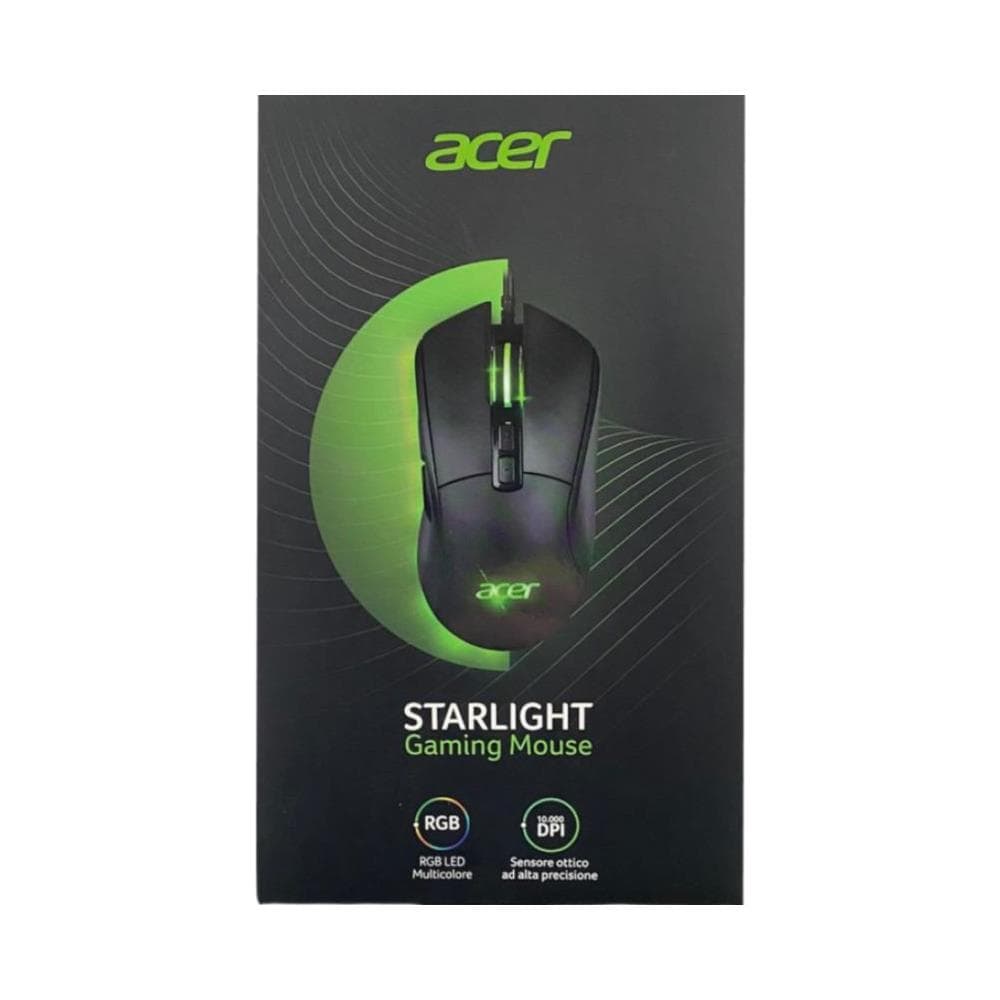 Mouse Gaming STARLIGHT-GM1000 10 Effetti LED Multicolore 7 pulsanti 10000 dpi Cavo 1.7 metri Rivestito in Tessuto - Foto 3