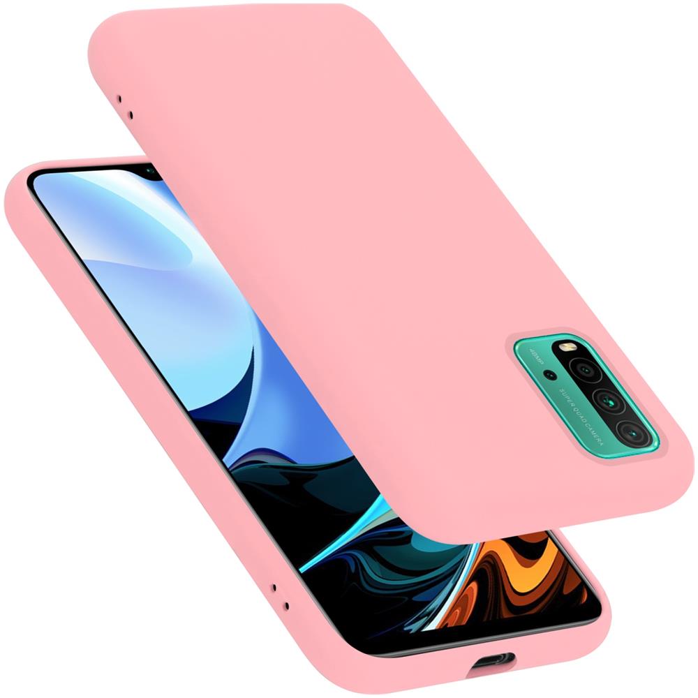 Custodia Compatibile Con Xiaomi Redmi 9t / Poco M3 In Liquid Rosa - Coperchio Protettivo In Silicone Tpu Flessibile - Foto 1