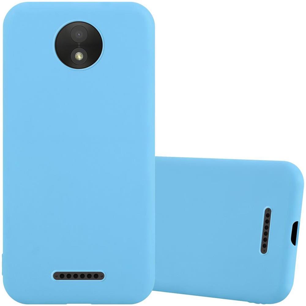 Custodia Compatibile Con Motorola Moto C In Candy Blu - Coperchio Protettivo In Silicone Tpu Flessibile - Foto 1