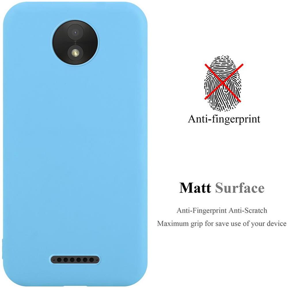 Custodia Compatibile Con Motorola Moto C In Candy Blu - Coperchio Protettivo In Silicone Tpu Flessibile - Foto 2