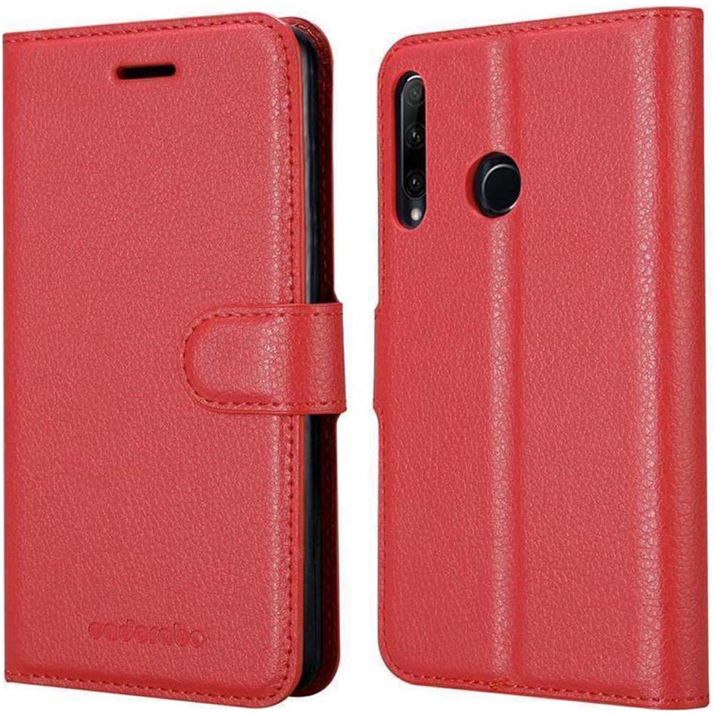 Custodia Compatibile Con Honor 20 Lite In Rosso Carminio - Coperchio Protettiva Con Chiusura Magnetica, Funzione Stand E Tasca Per Le Carte - Foto 8