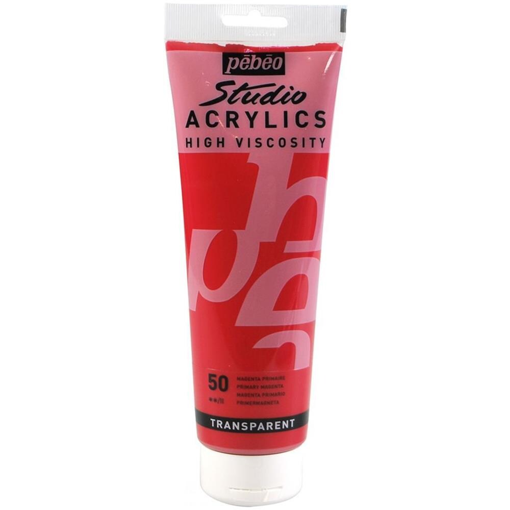 Pittura Acrilica Trasparente - Magenta - 250 Ml - Foto 1