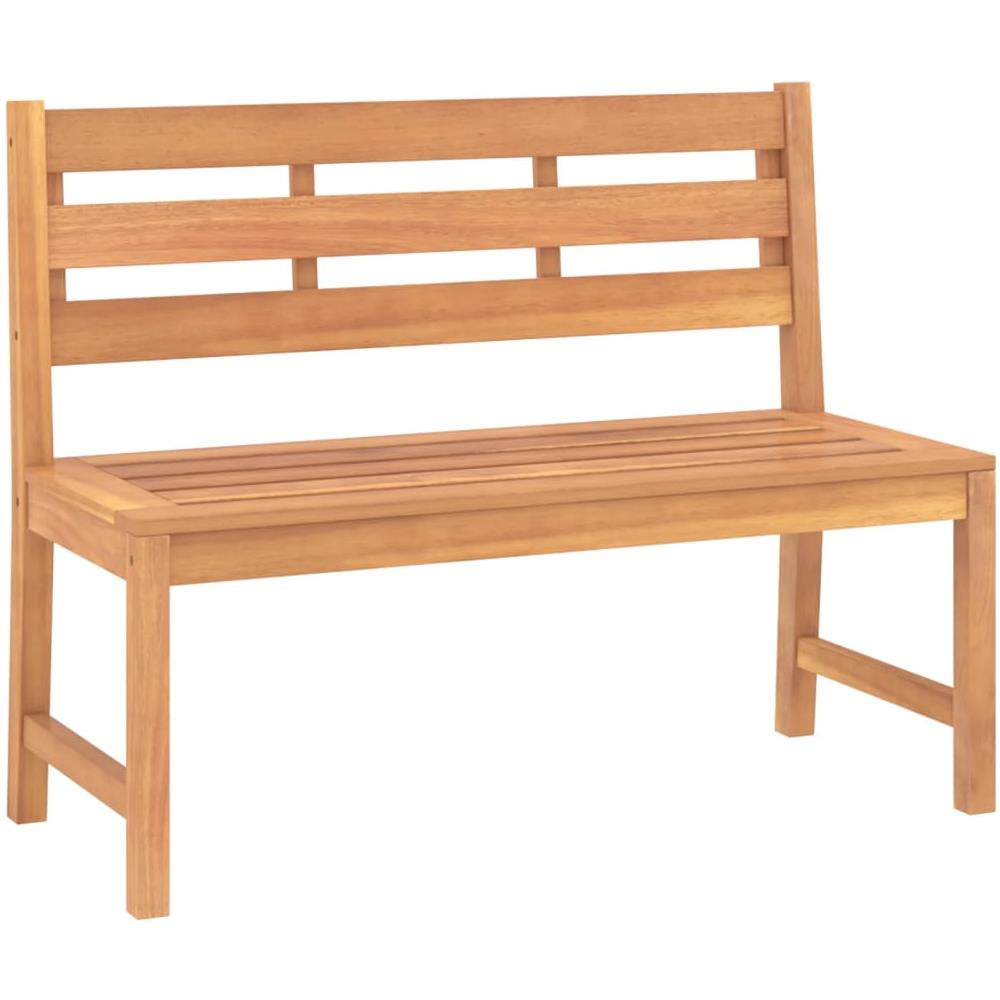 Panchina da Giardino 114 cm in Legno Massello di Teak - Foto 2