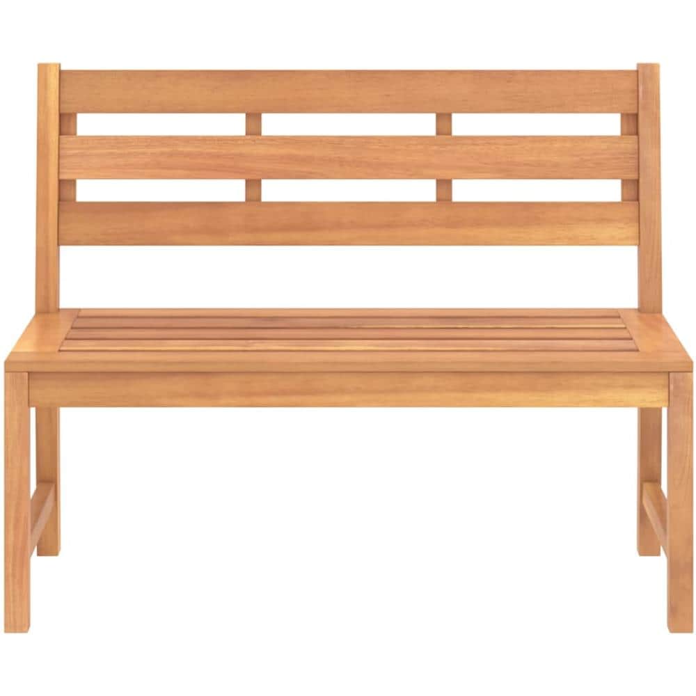 Panchina da Giardino 114 cm in Legno Massello di Teak - Foto 3