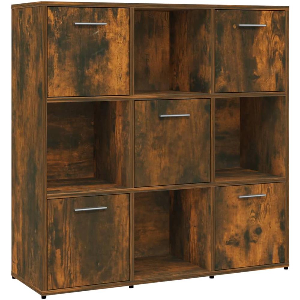 Libreria Rovere Fumo 90x30x90 Cm In Legno Multistrato - Foto 2