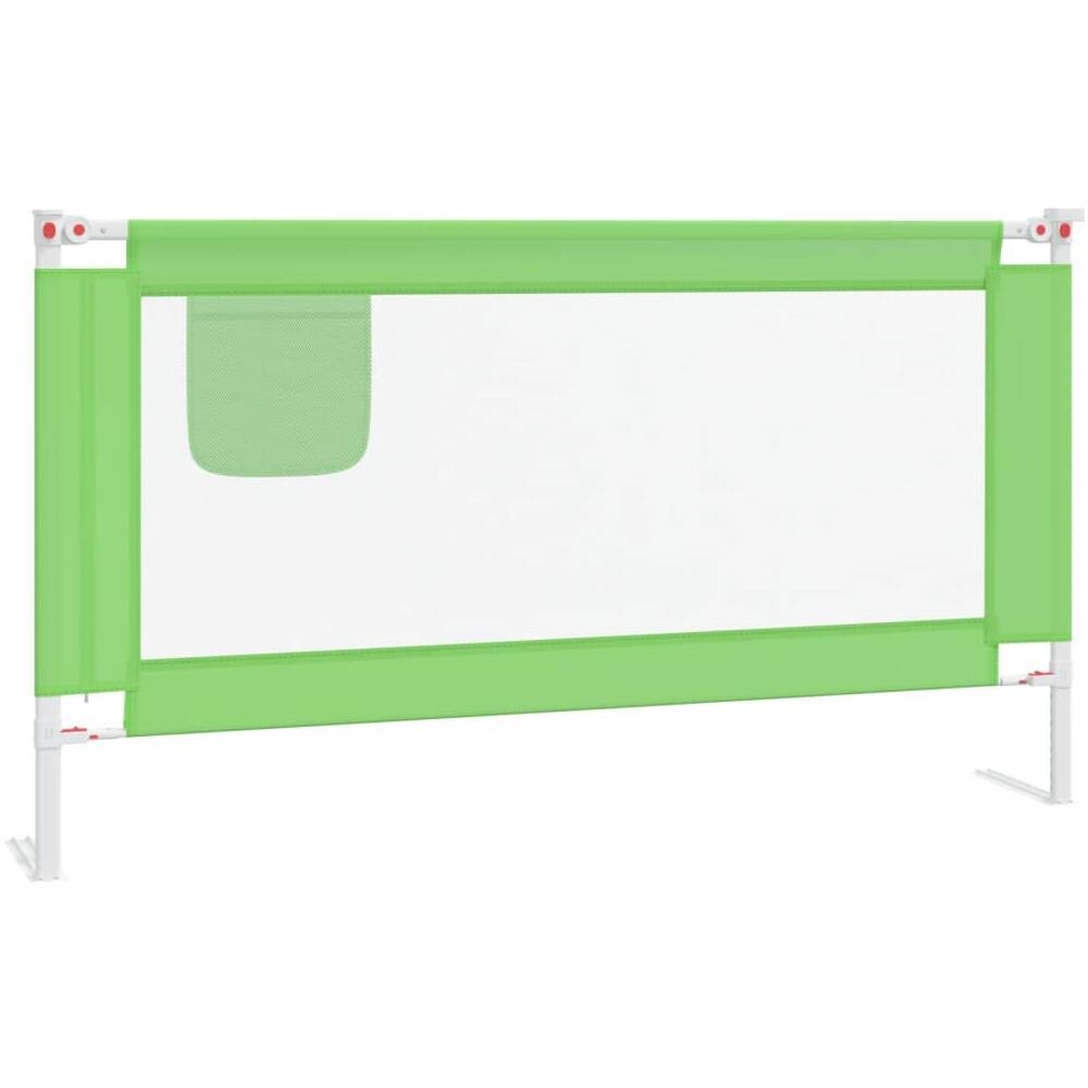 Sponda Letto di Sicurezza per Bambini Verde 150x25cm in Tessuto - Foto 2
