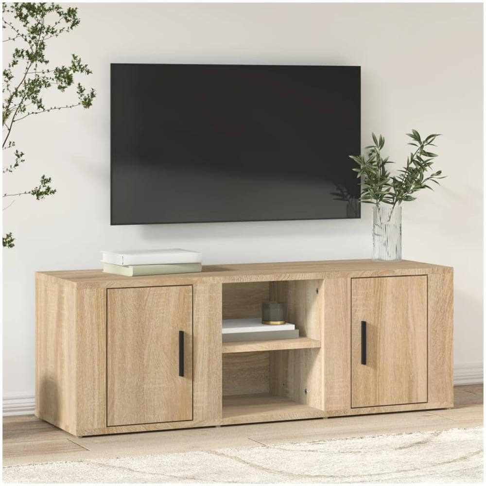 Mobile Per Tv Rovere Sonoma 100x31,5x35 Cm Legno Multistrato - Foto 1