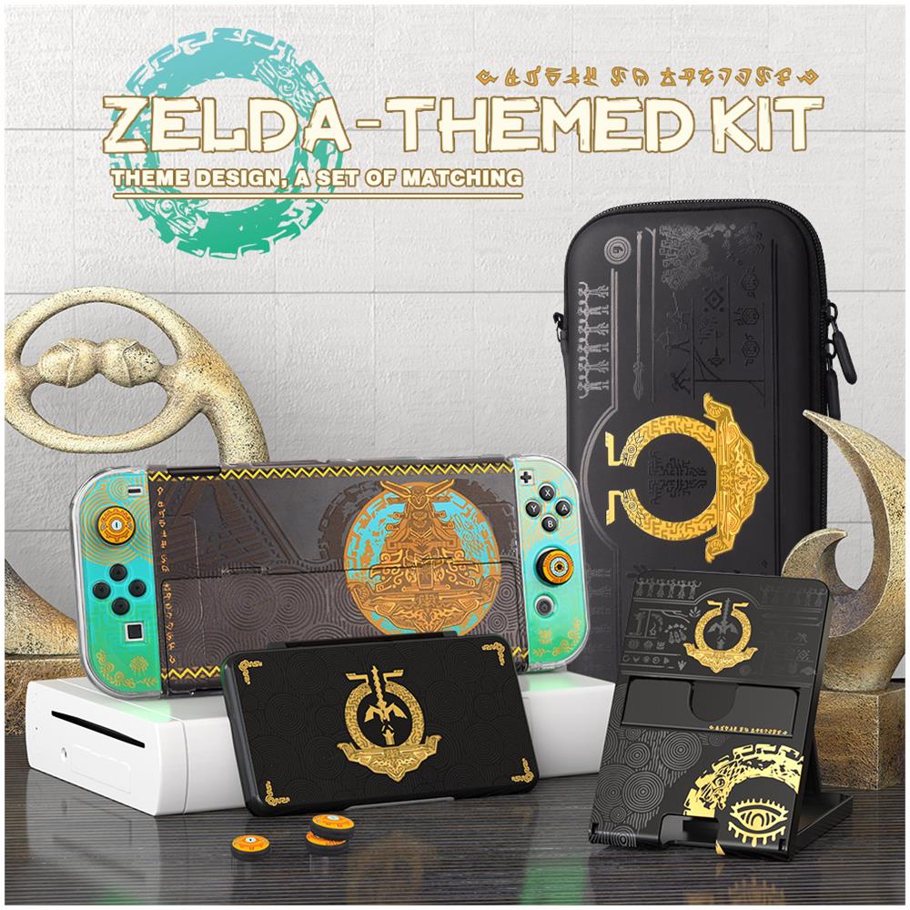 Nintendo Switch / Cappuccio Con Impugnatura Per Il Pollice Oled Confezione Da 4 Legend Of Zelda Tears Of Kingdoms - Foto 2