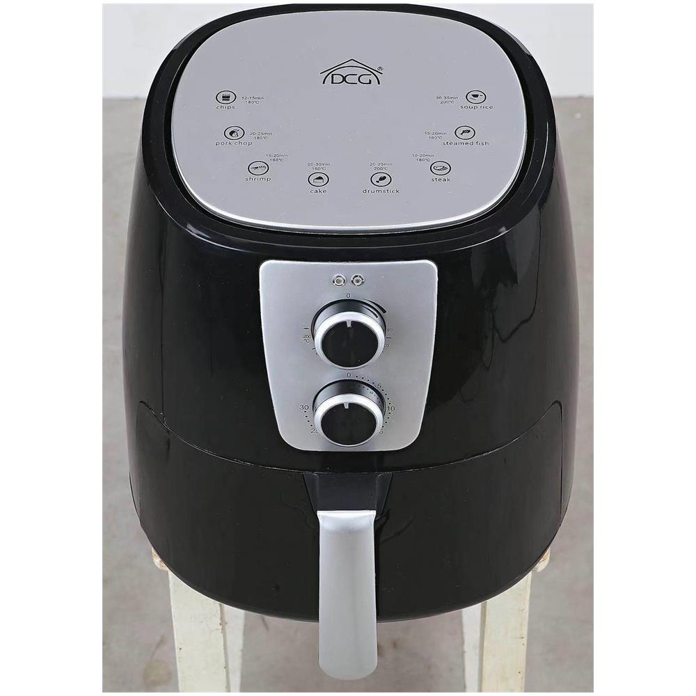 Friggitrice ad Aria FR3505 Capacità 5.2 Litri 1300 Watt Colore Nero, Argento - Foto 1