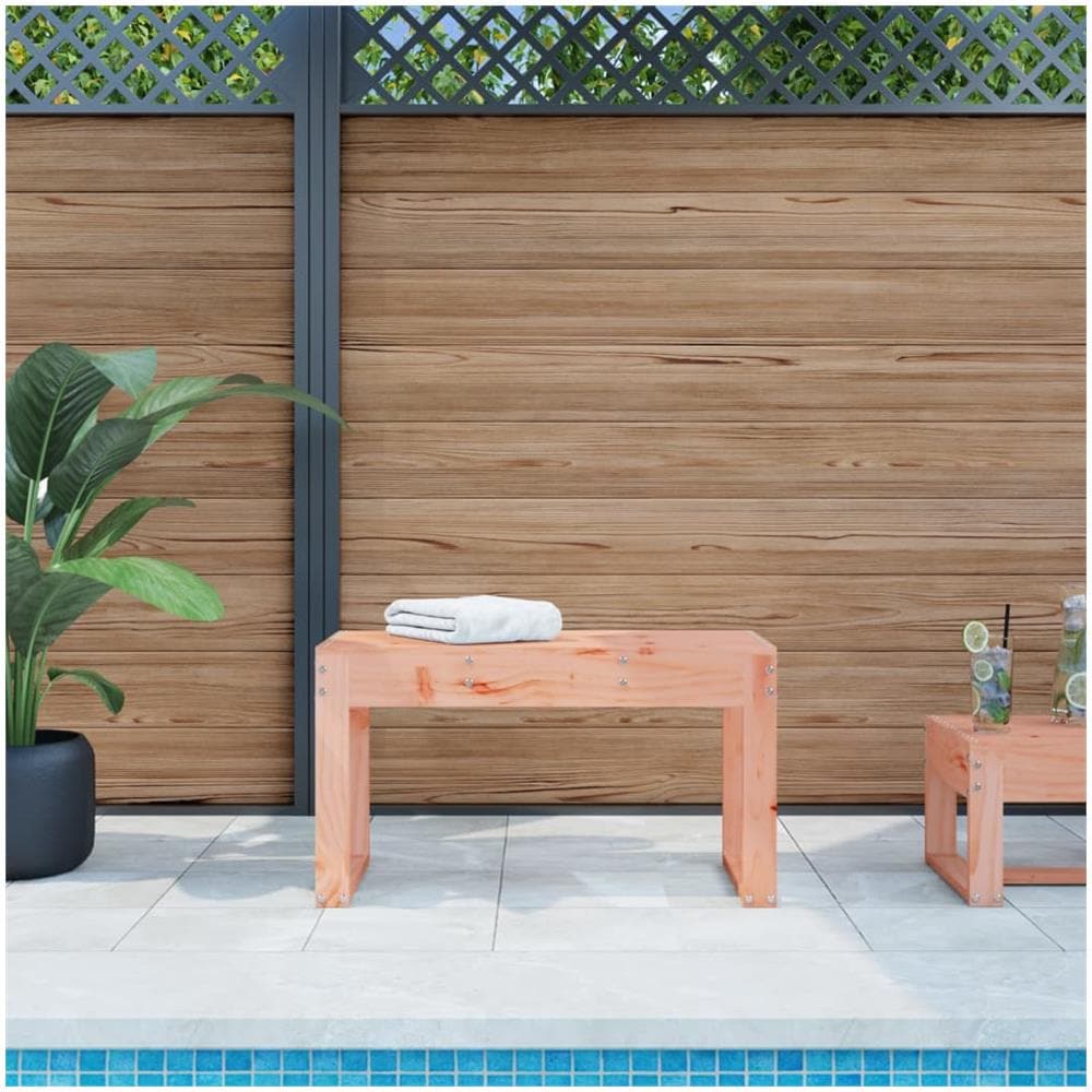 Panca da Giardino 80x38x45 cm in Legno Massello di Douglas - Foto 1