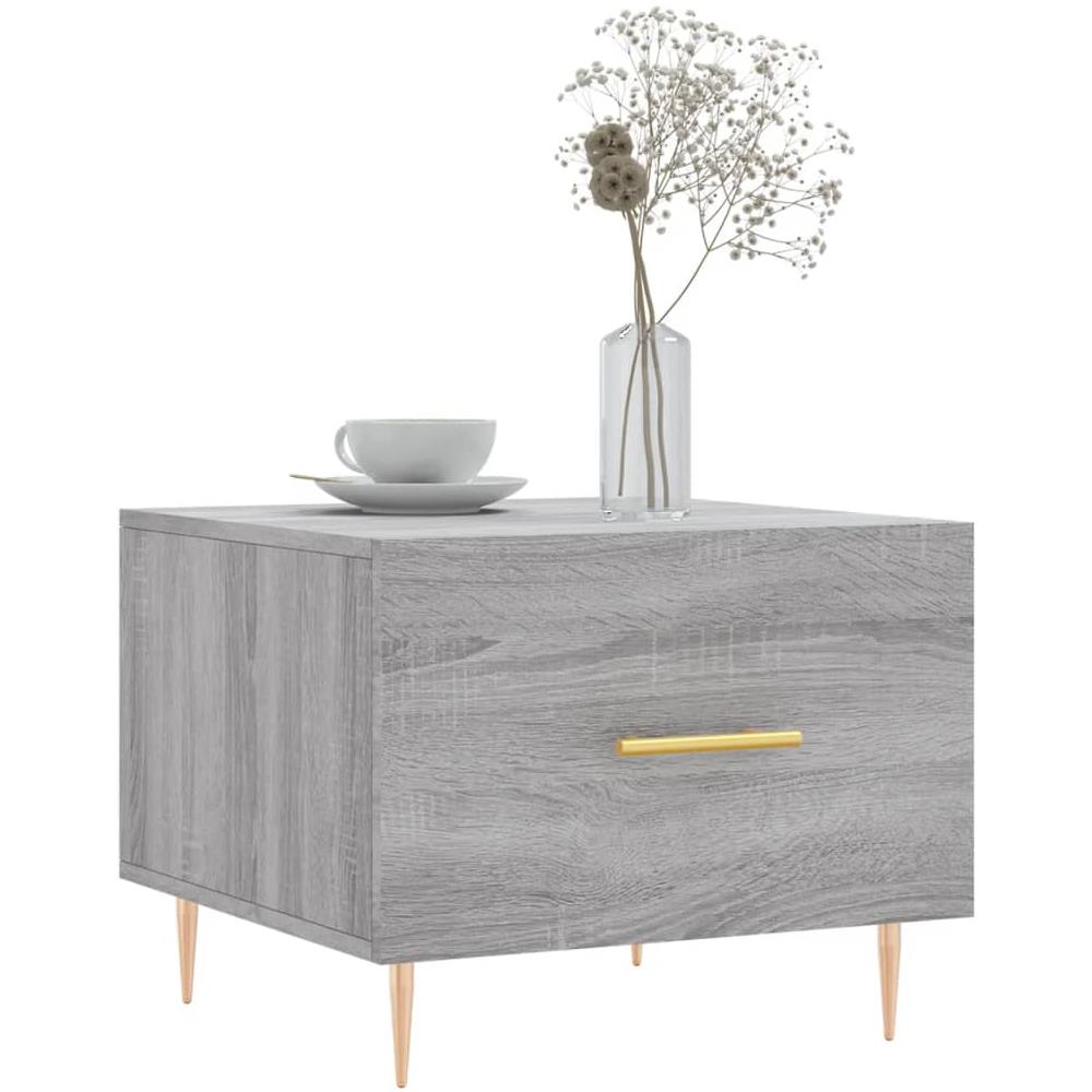Tavolini Salotto 2pz Grigio Sonoma 50x50x40cm Legno Multistrato - Foto 3