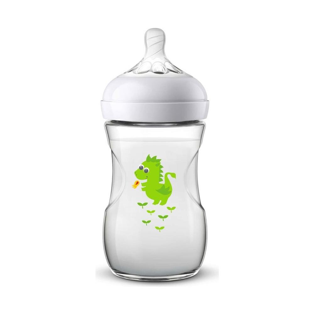 Biberon A Flusso Lento 260ml Natural Response 1 Mese E + - Ippopotamo - Foto 1