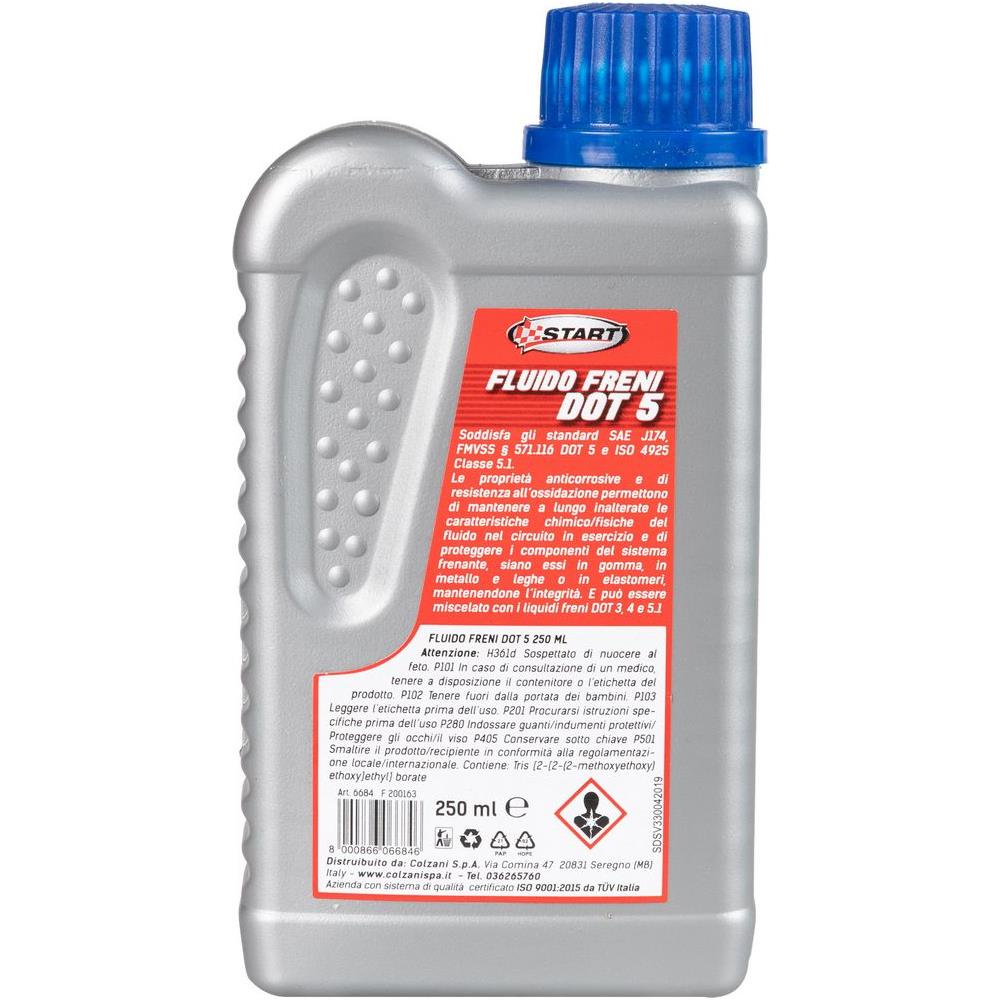 Fluido Freni Auto Dot 5 Anticorrosivo, Resistente All'ossidazione Contiene 250ml - Foto 3