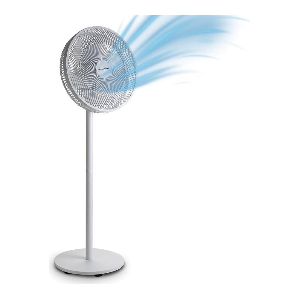 Ventilatore a Piantana Slim INN-532, Design Elegante, Diametro 40 cm, 3 Velocità, 6 Pale, Inclinazione Verticale Regolabile, Oscillazione Automatica, Base Stabile, Potenza 45W - Foto 2