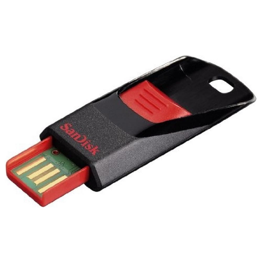 Chiavetta USB Cruzer Edge, 64 GB, USB 2.0, 128-bit AES, Slide, Nero, Rosso, SanDisk SecureAccess - Foto 2