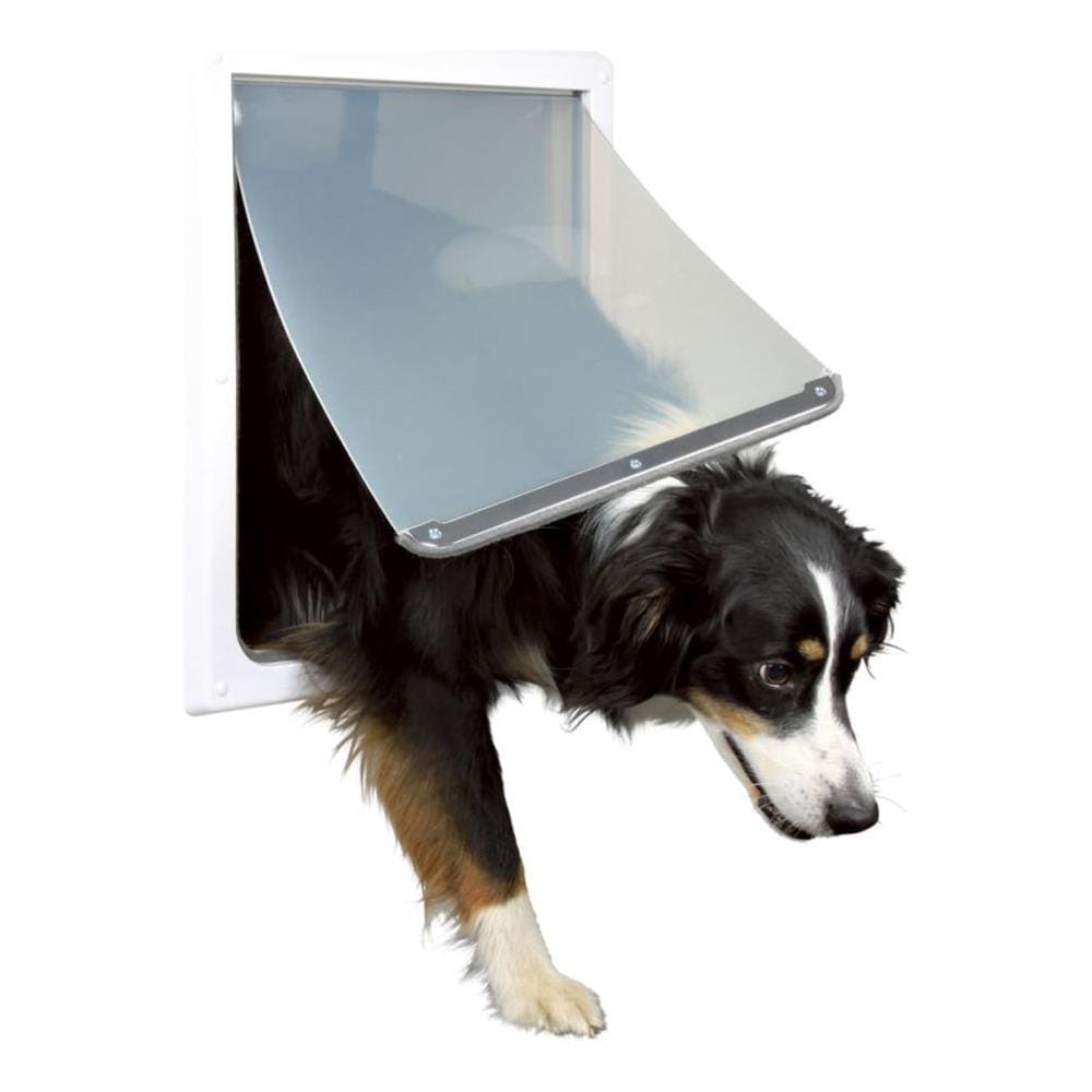 Porta Basculante 2 Vie Cane Taglia M-xl 39x45 Cm Cm Bianca 3879 - Foto 2