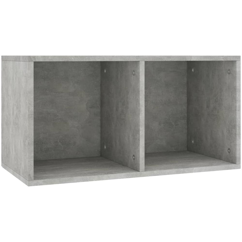 Contenitore per Vinili Grigio Cemento 71x34x36cm in Multistrato - Foto 2
