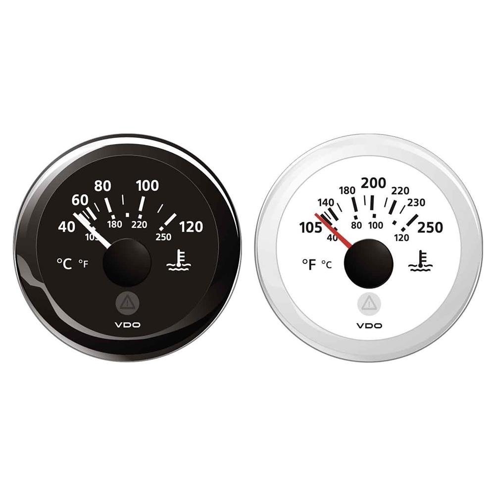 Termometro Acqua Nero Ø Mm. 52 Per Vdo View Line Termometro Acqua 12v Nero - Foto 1