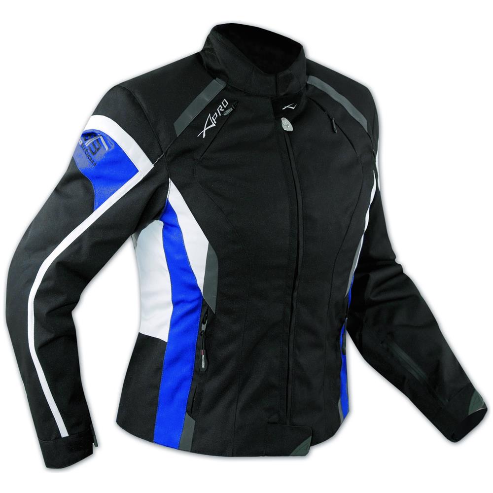 Giacca Moto Donna Impermeabile 4 Stagioni Scooter Sport Custom Bianco / blu Xl - Foto 1