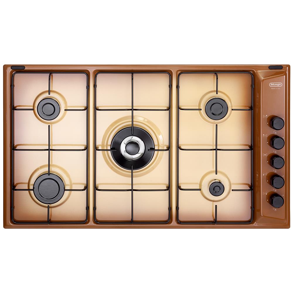 Delonghi Flt 59 Dd Piano Cottura Rame Da Incasso 86 Cm Gas 5 Fornelli - Foto 2