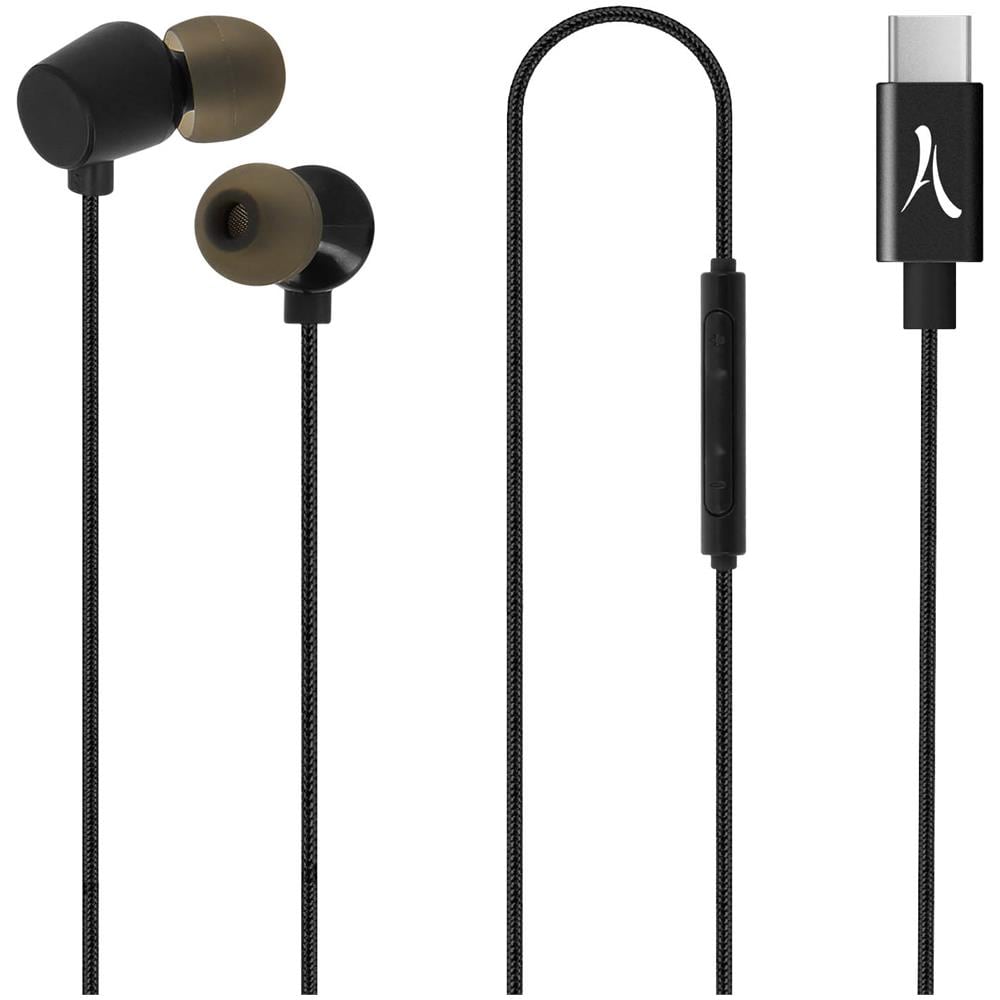 Cuffiette Usb-c In-ear Magnetiche Tasti Multifunzione Akashi Nere - Foto 1