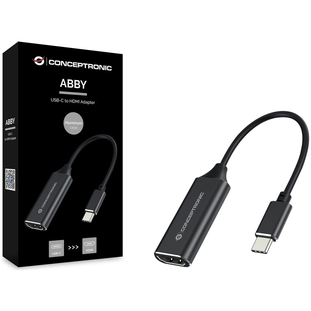 ABBY03B cavo e adattatore video HDMI tipo A (Standard) USB tipo-C Nero - Foto 2