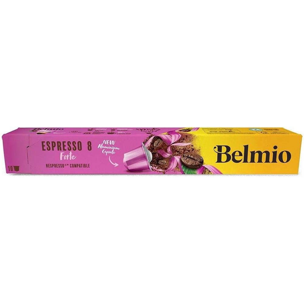Belmio Sleeve Espresso Forte Capsule Di Caffè Per Macchine Da Caffè Nespresso, 10 Capsule, Intensità Del Caffè 8/12, 100% Arabica, 52 G - Foto 1