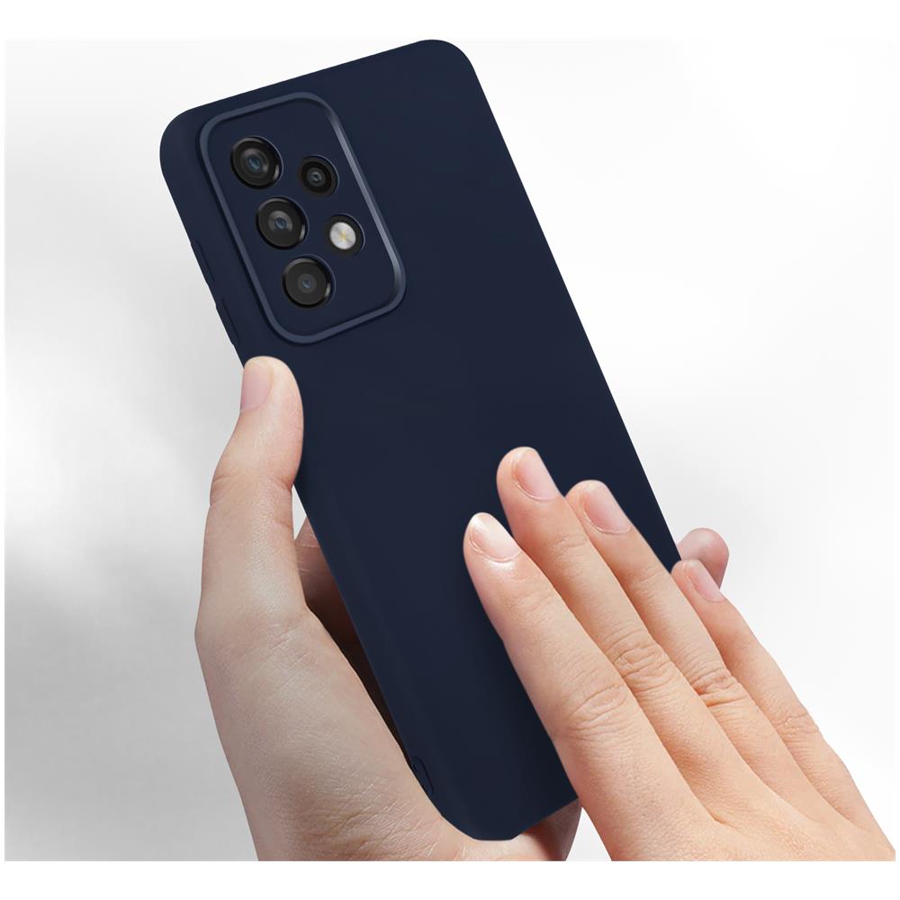 Cover Per Samsung Galaxy A33 5g In Silicone Semi-rigido Soft-touch Blu Notte - Foto 5