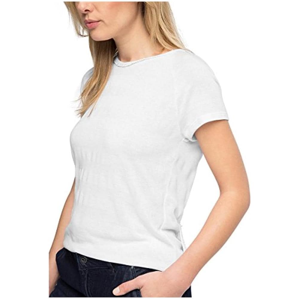 046cc1k014-open Back T-shirt, Bianco (white 100), L (taglia Produttore: Xl) Donna - Foto 1