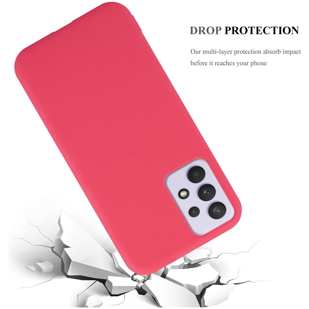 Custodia Compatibile Con Samsung Galaxy A33 5g In Candy Rosso - Coperchio Protettivo In Silicone Tpu Flessibile - Foto 7