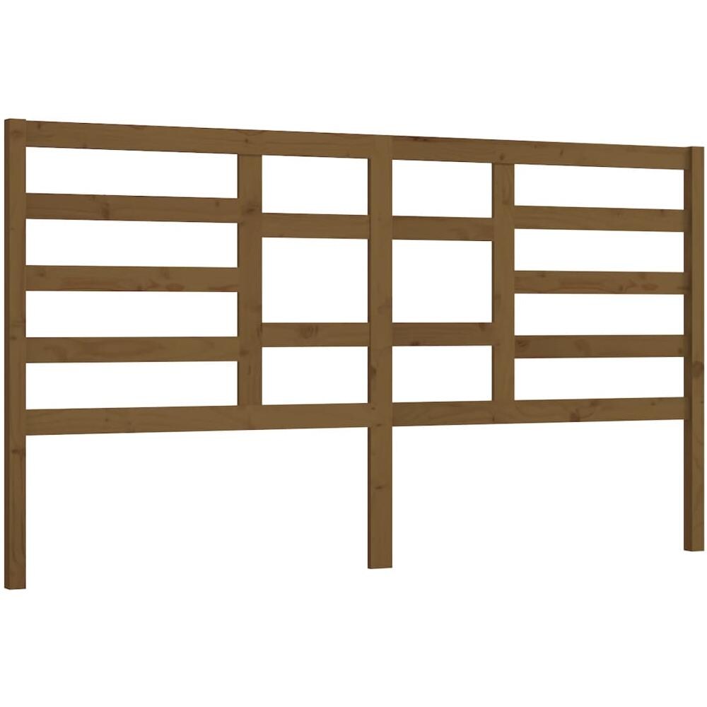 Testiera Per Letto Miele 206x4x104 Cm In Legno Massello Di Pino - Foto 2