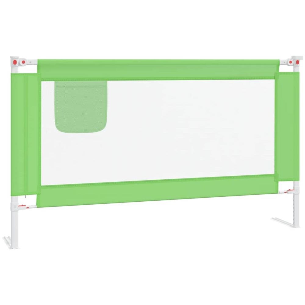 Sponda Letto di Sicurezza per Bambini Verde 140x25cm in Tessuto - Foto 2