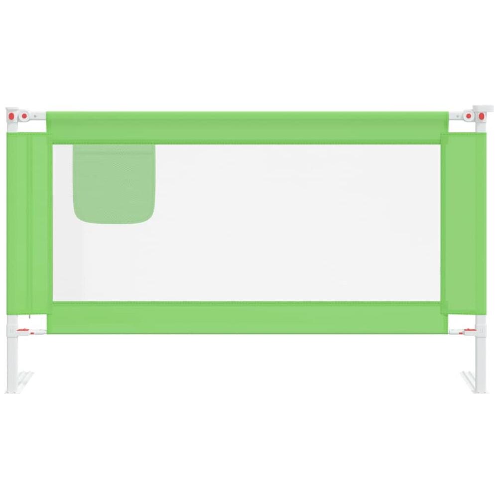 Sponda Letto di Sicurezza per Bambini Verde 140x25cm in Tessuto - Foto 3