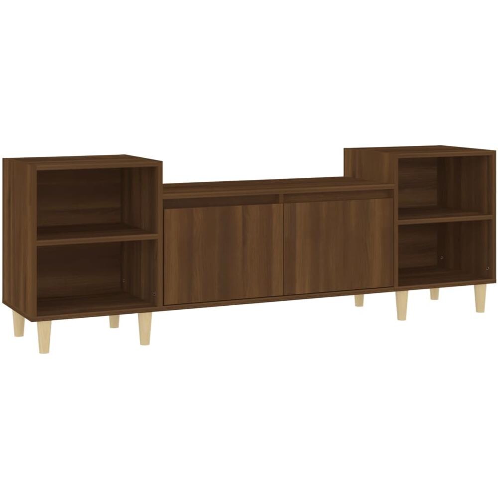 Mobile Tv Rovere Marrone 160x35x55 Cm In Legno Multistrato - Foto 2