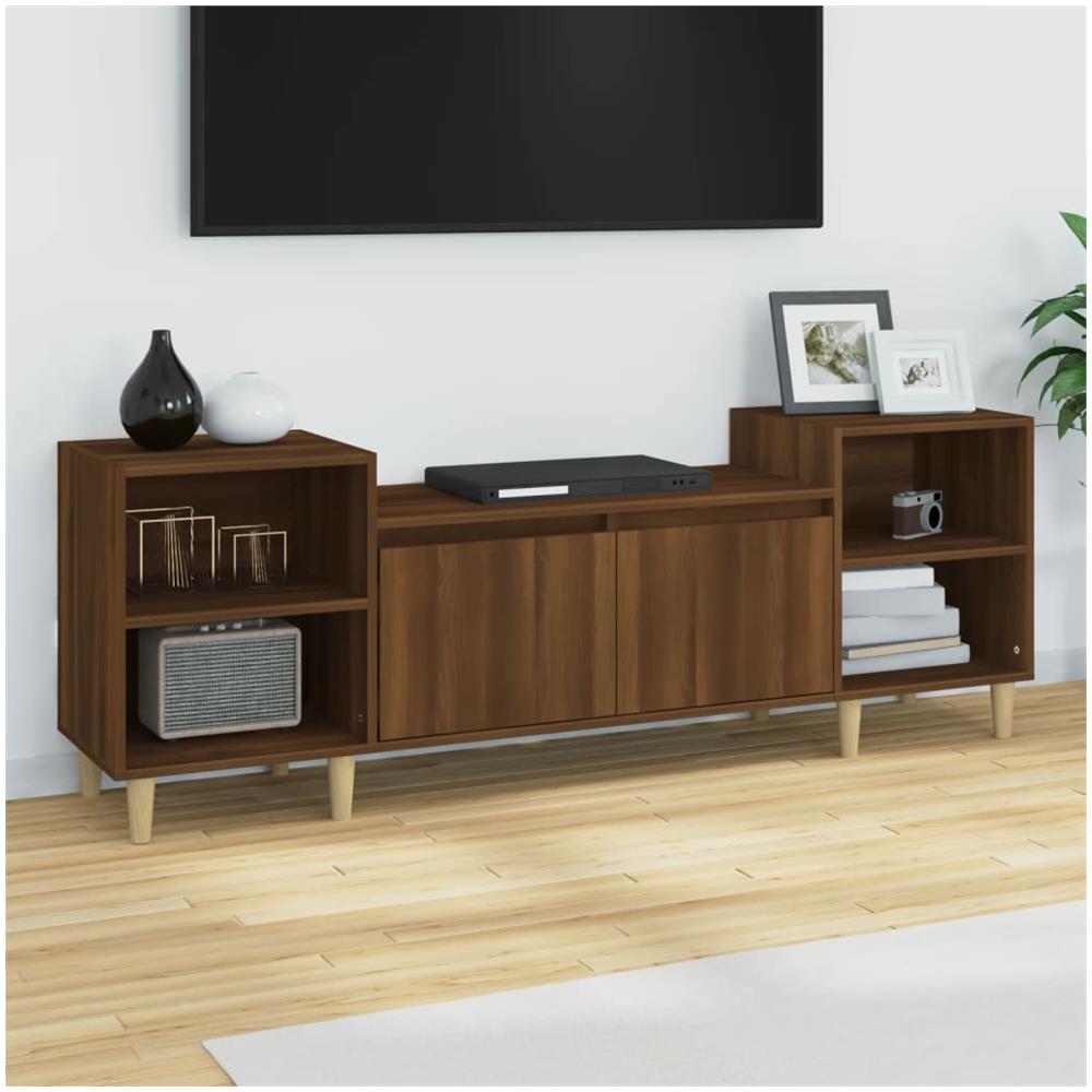 Mobile Tv Rovere Marrone 160x35x55 Cm In Legno Multistrato - Foto 1