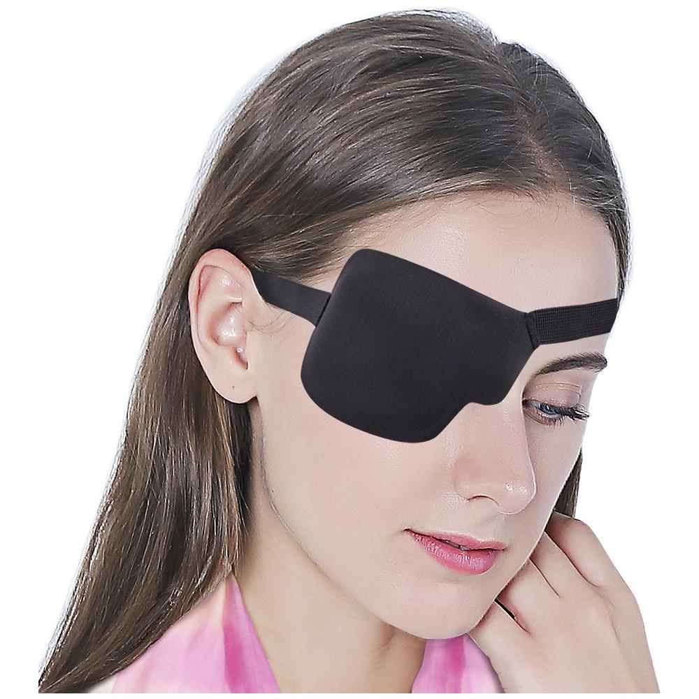 Mascherina 3d Per Occhio Destro Con Velcro Nero - Foto 1