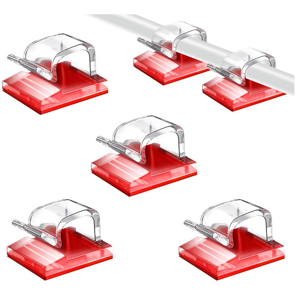 Fermacavo Autoadesivo Confezione Da 50 Transparent - Foto 1