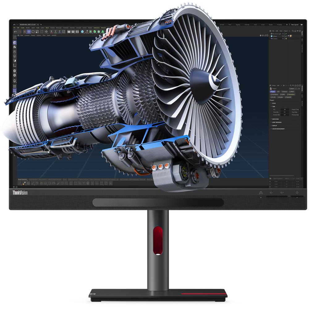 Monitor 27" LED ThinkVision 27 3D 4K Ultra HD 3840 x 2160 Pixel Tempo di Risposta 6 ms - Foto 1