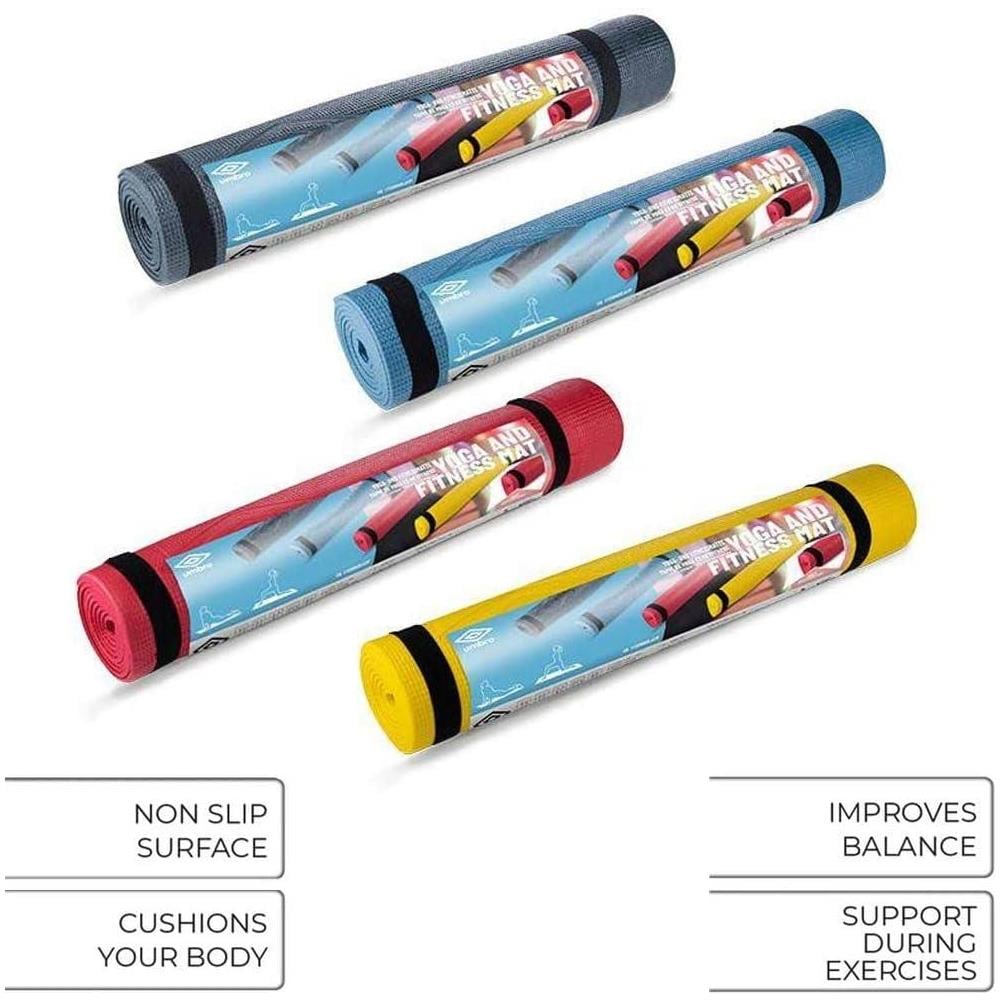 Set 2 x Tappetini Yoga Antiscivolo 175 x 60 cm Materassini Allenamento Fitness - Foto 3