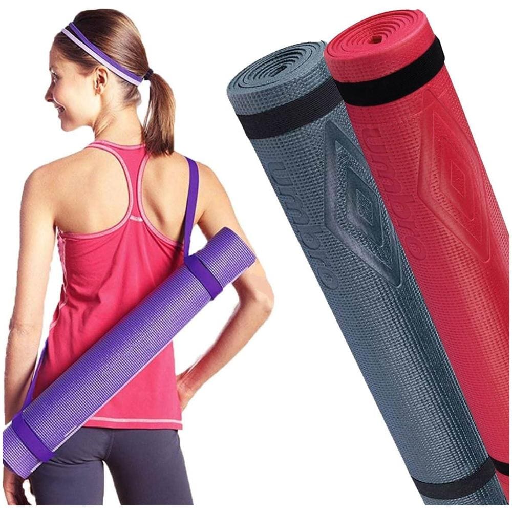 Set 2 x Tappetini Yoga Antiscivolo 175 x 60 cm Materassini Allenamento Fitness - Foto 1