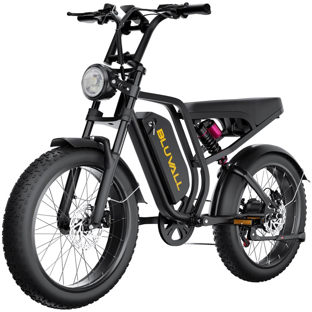Bici Elettrica 1200w 52v 20ah 60 Miglia, 20'' X 4'' Pneumatici, Doppia Sospensione, 7 Velocità Shimano, Display Lcd - Foto 1