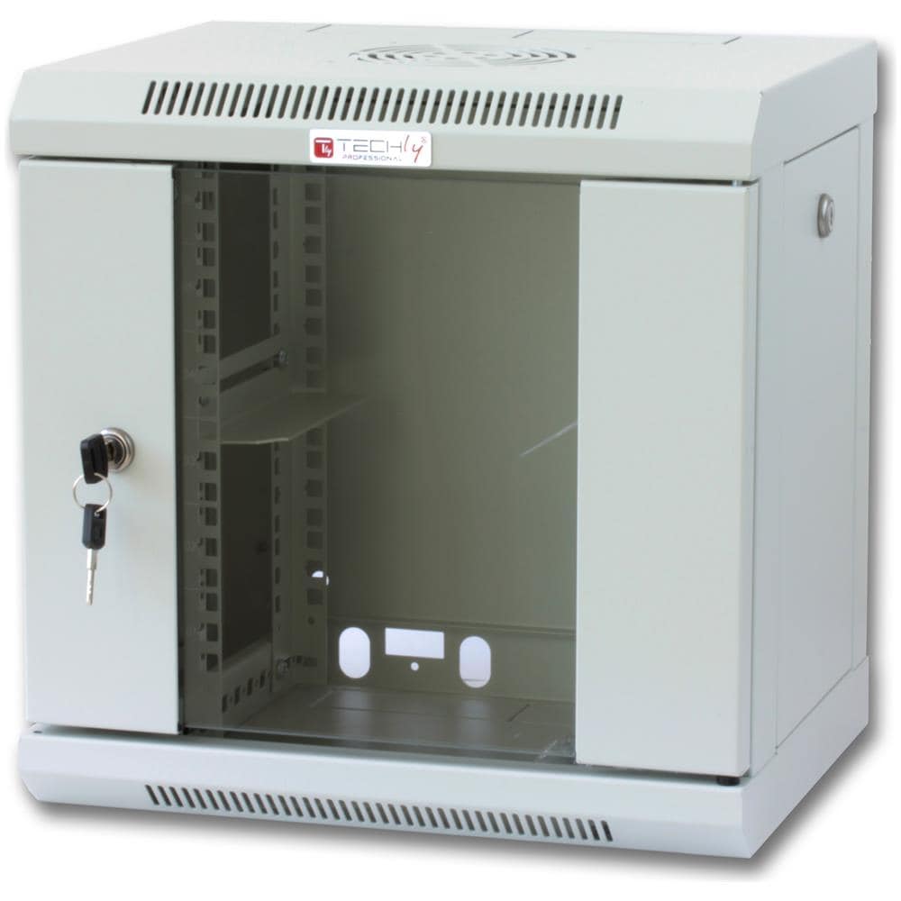 I-CASE EM-1006GPTY - Armadio Rack 10'' a muro 6 unit… con pannelli asportabili Grigio - Foto 1