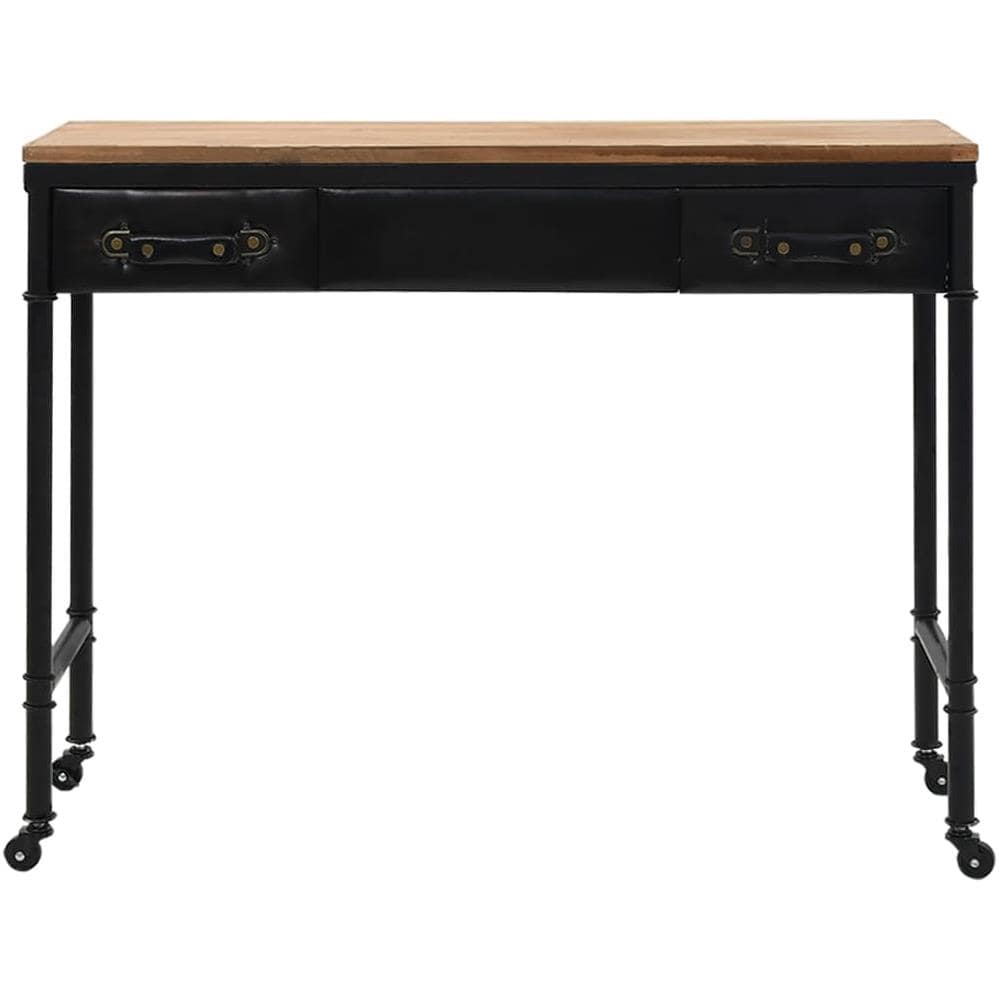 Tavolo Consolle in MDF e Legno di Abete 100x33,5x80 cm - Foto 2